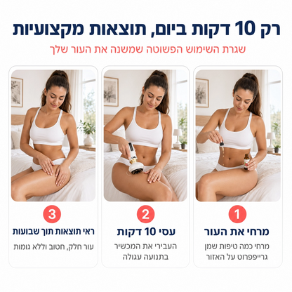 Cellux - ערכה ביתית לטיפול בצלוליט וסימני מתיחה